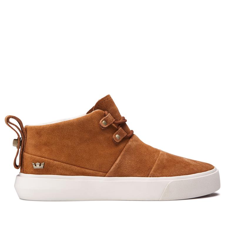 Buty Supra CHARLES - Botki Chukka Damskie - Brązowe (BTES-25901)